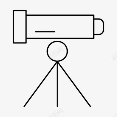 望远镜教育观测图标图标