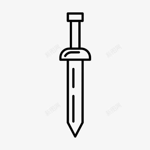 剑中世纪武器图标svg_新图网 https://ixintu.com 中世纪 剑 武器 魔法中世纪