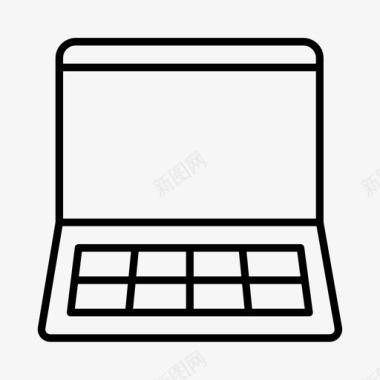 笔记本电脑硬件屏幕图标图标