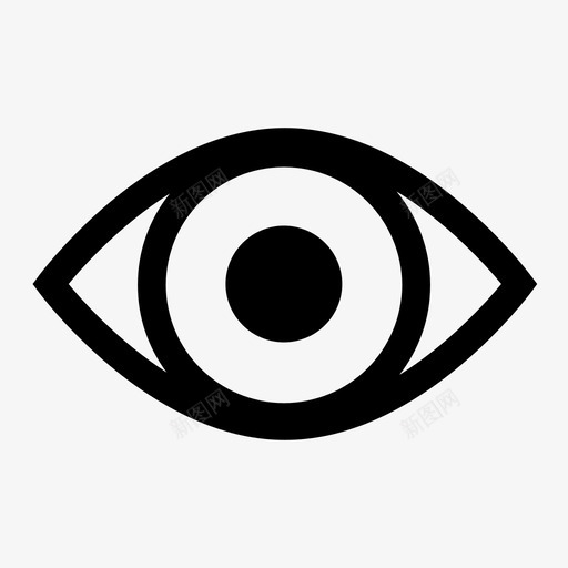 视觉可访问性眼睛图标svg_新图网 https://ixintu.com 可见性 可访问性 显示 眼睛 网络可访问性 视觉