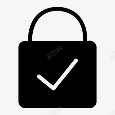 安全锁私人图标图标