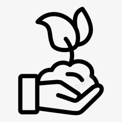 树木种子运送种子植物种植树木图标高清图片