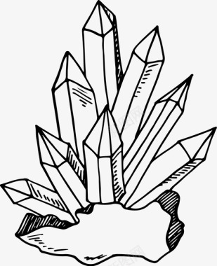 水晶矿物宝石图标图标