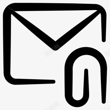 附件附加电子邮件电子邮件附件图标图标