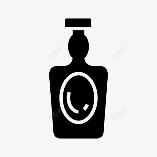 伏特加酒精饮料图标svg_新图网 https://ixintu.com 伏特加 包装 瓶子 瓶装固体 酒精 饮料