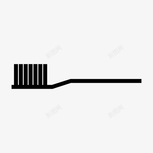 牙刷牙齿健康标志图标svg_新图网 https://ixintu.com 健康标志 牙刷 牙齿