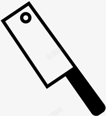 切肉刀剁切图标图标