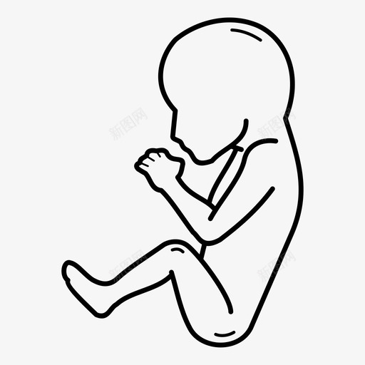 5个月人类胎儿出生前胚胎图标svg_新图网 https://ixintu.com 5个月人类胎儿 人类胎儿 出生前 妊娠 胎儿生长阶段 胚胎 胚胎发育