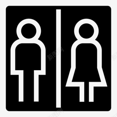 卫生间浴室盥洗室图标图标