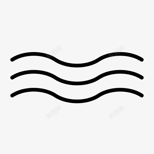 水水滴生态图标svg_新图网 https://ixintu.com 水 水和水滴 水滴 波浪 海洋 生态