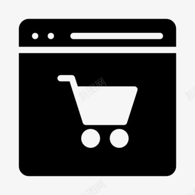 购物电子商务互联网图标图标