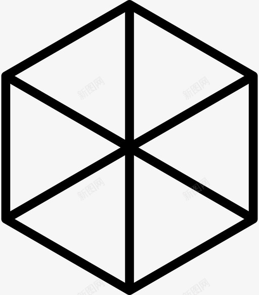 盒子装饰图案图标svg_新图网 https://ixintu.com 六面体 图案 盒子 薄几何形状 装饰