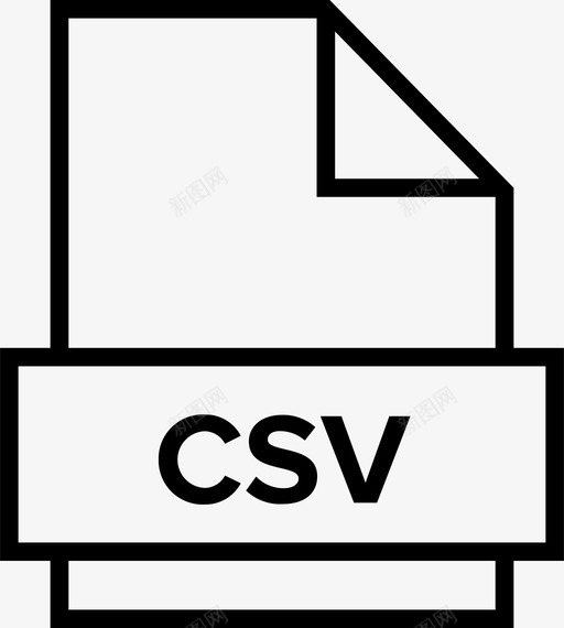 csv存档数据图标svg_新图网 https://ixintu.com csv 存档 扩展名 数据 文件文档 文档 资源管理器