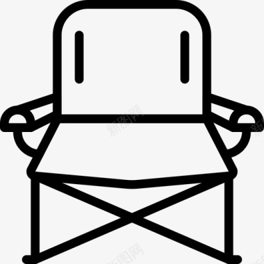 椅子野营户外图标图标