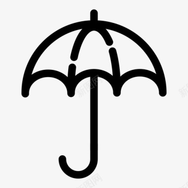 雨伞保险防雨图标图标