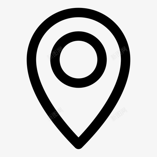 占位符位置地图图标svg_新图网 https://ixintu.com 位置 占位符 图钉 地图 点 网页设计2粗体