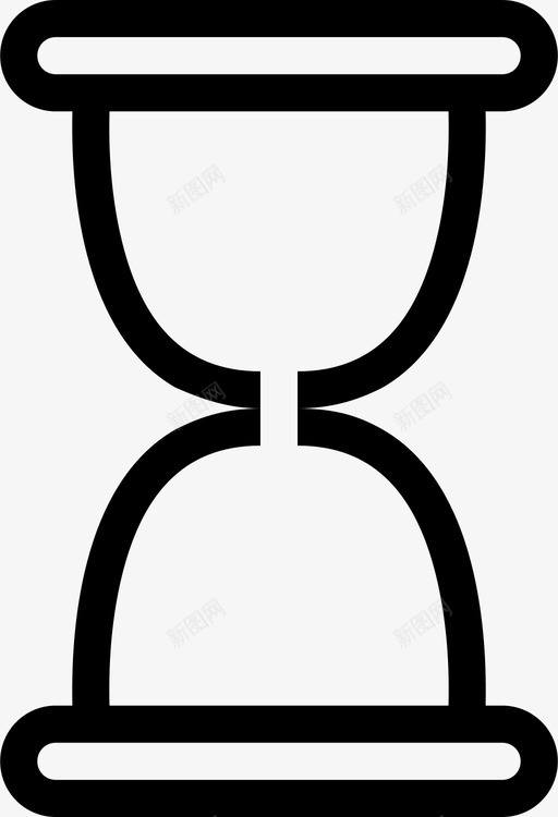 沙钟沙漏装载图标svg_新图网 https://ixintu.com 丢失 基本 快速 沙漏 沙钟 等待 装载