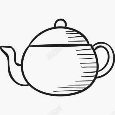 茶壶朝左食物家里的东西图标图标