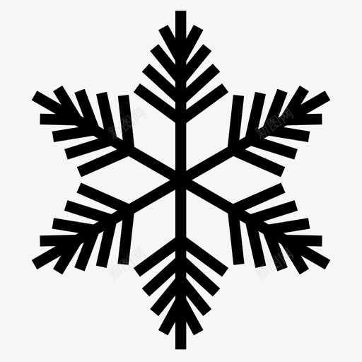 雪晶圣诞图案图标svg_新图网 https://ixintu.com 图案 圣诞 雪晶