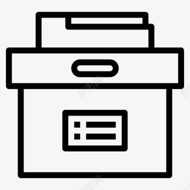 档案文件储存储存箱图标图标