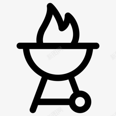 烧烤烹饪肉类图标图标