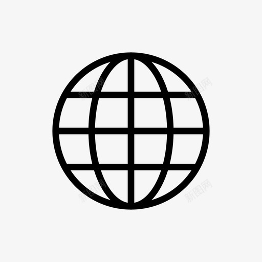 世界浏览器全球图标svg_新图网 https://ixintu.com 世界 互联网 全球 技术 浏览器 项目规划线第一卷