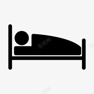 床休息睡觉图标图标