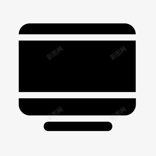台式机电脑显示器图标svg_新图网 https://ixintu.com 台式机 屏幕 显示器 电脑 电视