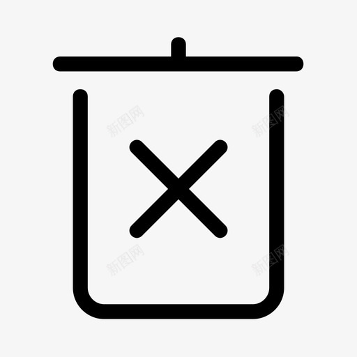 垃圾箱消除回收图标svg_新图网 https://ixintu.com 回收 垃圾箱 消除 移动应用程序