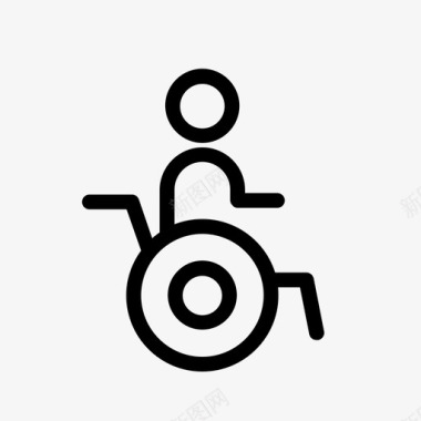 轮椅卫生间标志图标图标