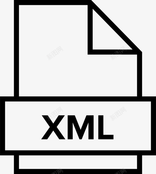 xml存档数据图标svg_新图网 https://ixintu.com xml 存档 扩展名 数据 文件文档 文档 资源管理器