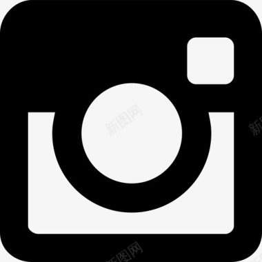 大型Instagram徽标社交媒体扩展用户界面图标图标