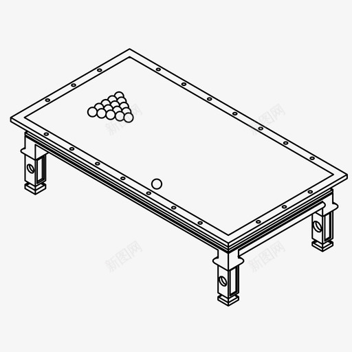 台球桌台球娱乐图标svg_新图网 https://ixintu.com 台球 台球桌 娱乐 游戏
