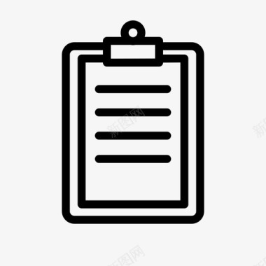 剪贴板笔记办公室图标图标