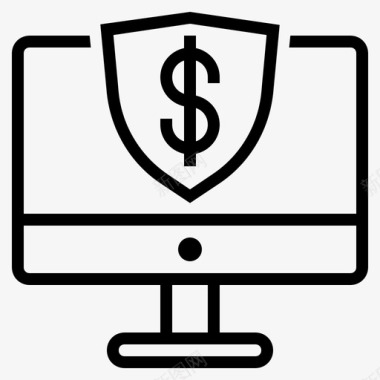 计算机安全安全银行安全计算机图标图标