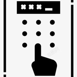 数字解锁密码身份验证数字图标高清图片