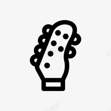 吉他吉他头音乐图标图标