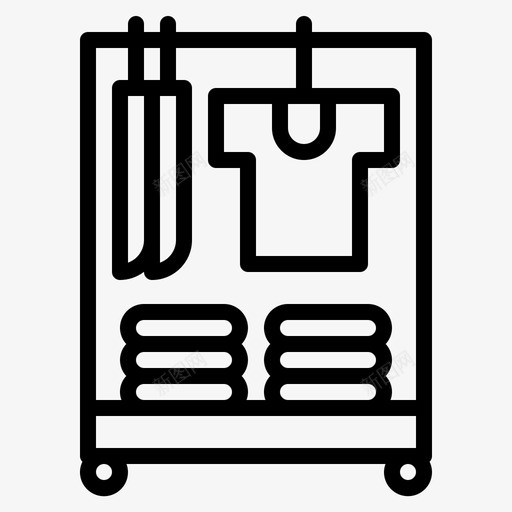 衣架清洁图标svg_新图网 https://ixintu.com 清洁 衣架