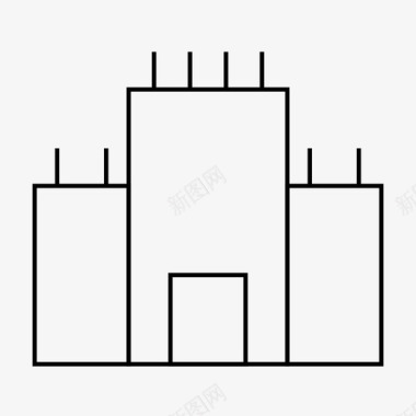 城堡宫廷宫殿图标图标