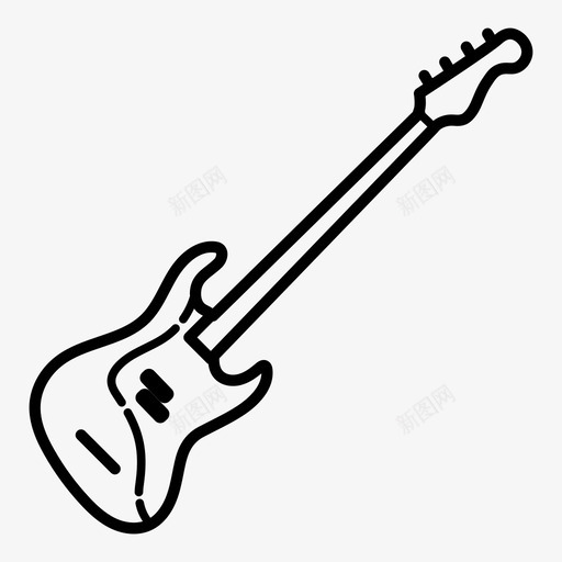 低音吉他乐器音乐图标svg_新图网 https://ixintu.com 乐器 低音吉他 摇滚 音乐