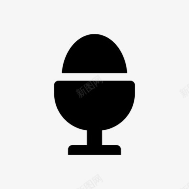 煮鸡蛋鸡蛋杯食物图标图标