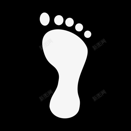 脚印脚路图标svg_新图网 https://ixintu.com 沙 脚 脚印 脚印足迹 走 路 鞋