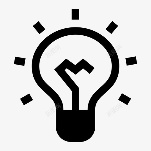 智能灯控制智能图标svg_新图网 https://ixintu.com 控制 智能 智能家居 智能灯 灯泡 照明