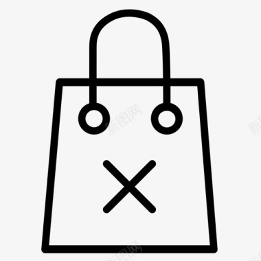 购物袋结帐网上购物图标图标