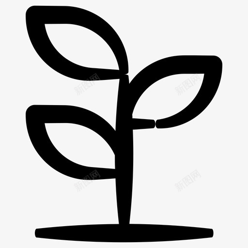 植物绿色植物天然植物图标svg_新图网 https://ixintu.com 墨水精华卷3 天然植物 植物 绿色植物