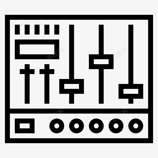 电平控制混音器电影院图标svg_新图网 https://ixintu.com 混音器 电平控制 电影院