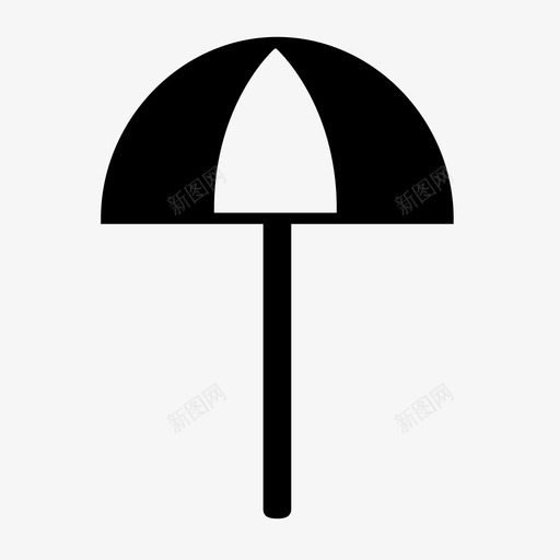 雨伞海滩假日图标svg_新图网 https://ixintu.com 假日 大海 意大利城市 条纹 海滩 雨伞
