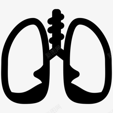 肺解剖学人图标图标
