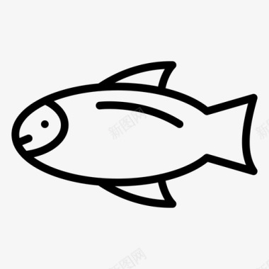 鱼动物吃图标图标