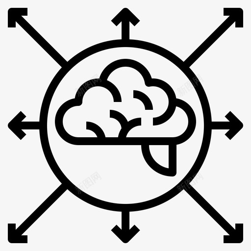 思维槽大脑经验图标svg_新图网 https://ixintu.com 企业管理大纲 动机 大脑 学习 思维槽 经验